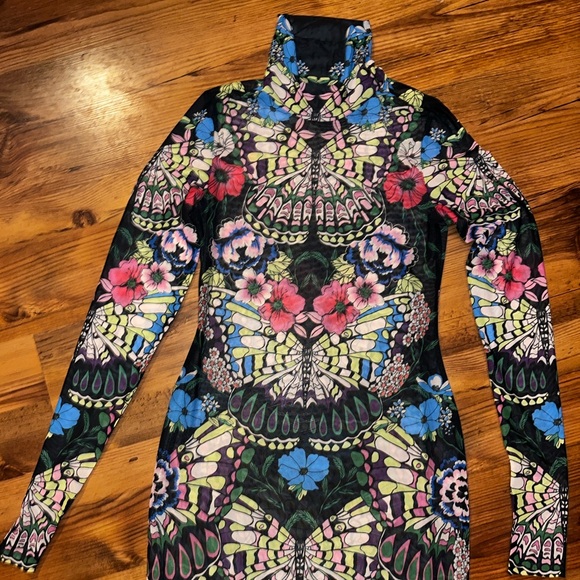 AFRM Shailene Butterfly Mesh Dress- RARE & STUNNING!! - Picture 4 of 9